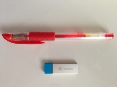 Windows10 USB 大きさ比較