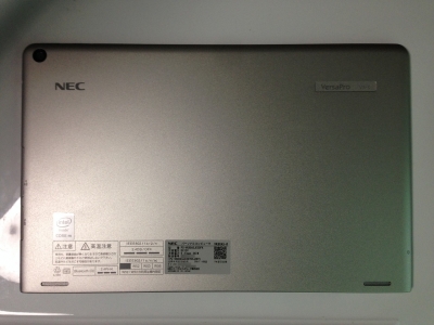 Winタブ PC-VK80 裏面