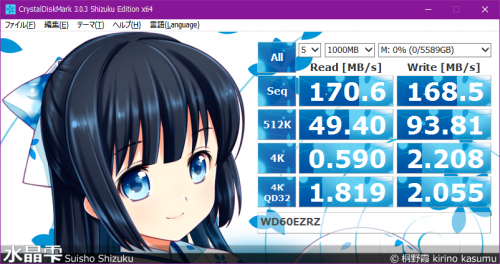 WD60EZRZベンチマーク